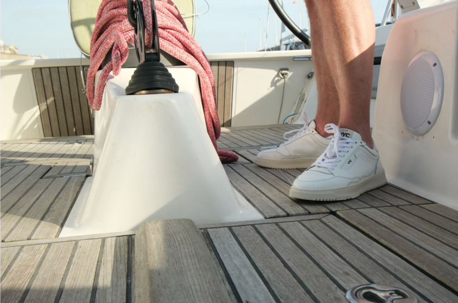 Man Sneakers VYC studios white leather