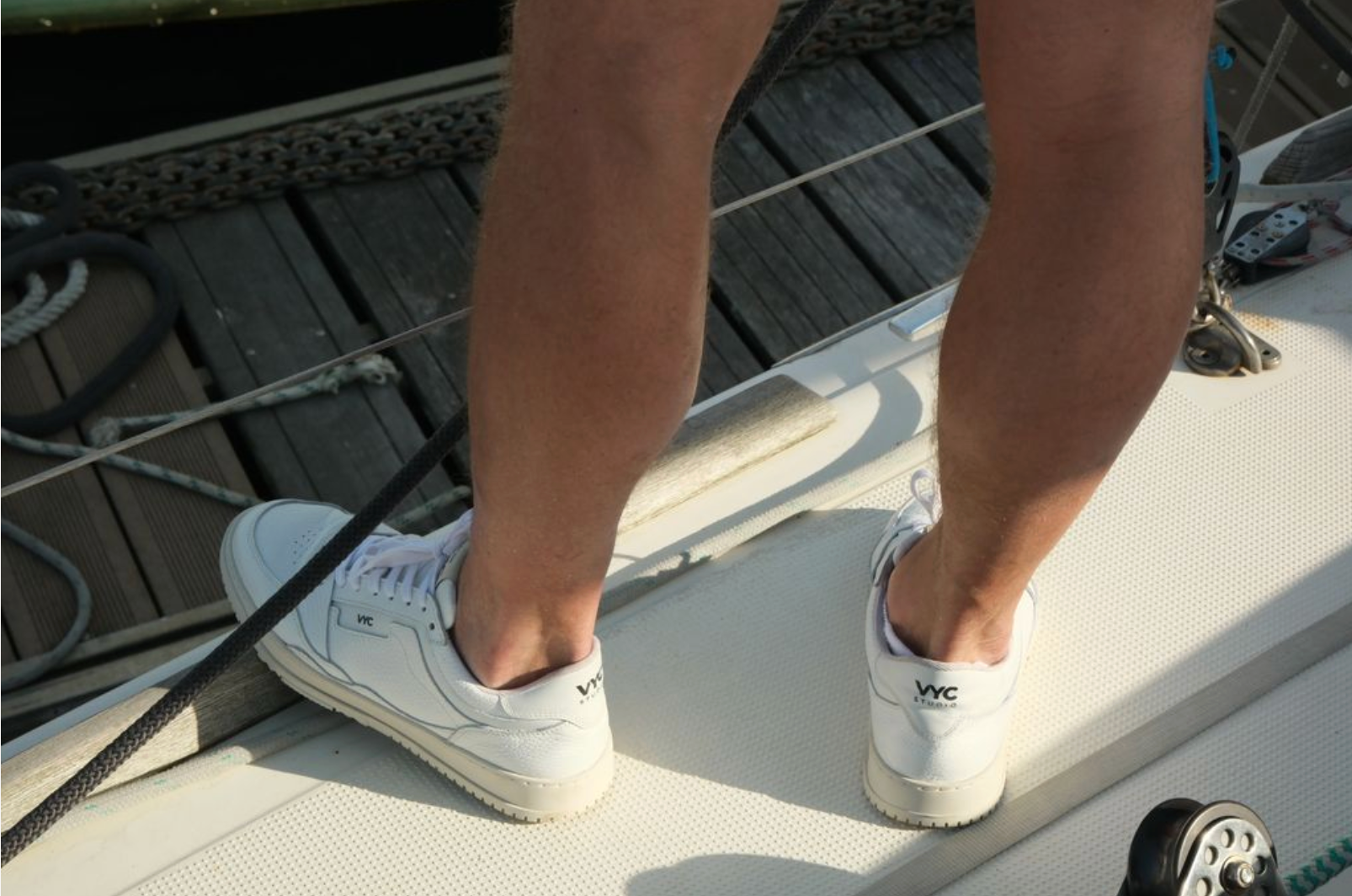 Man Sneakers VYC studios white leather