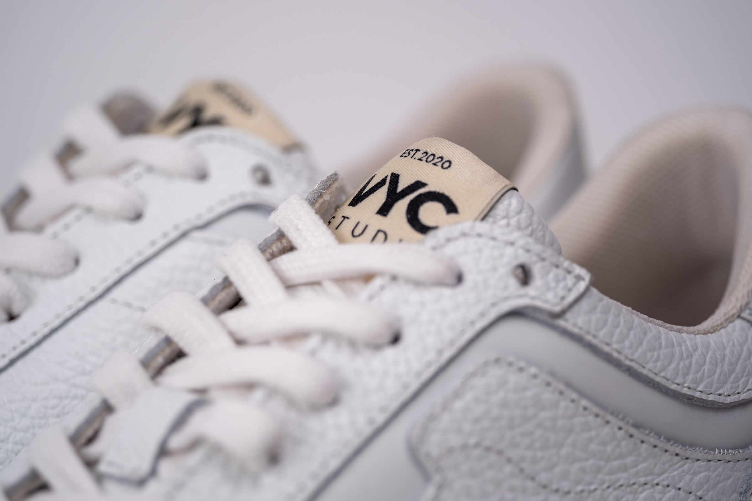 Man Sneakers VYC studios white leather