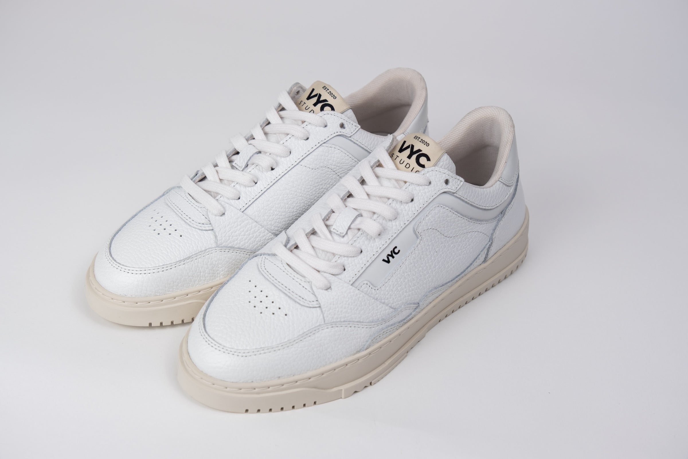 Man Sneakers VYC studios white leather